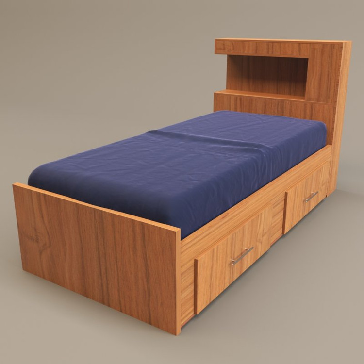 تخت خواب یک نفره مدل FH302 سایز 220x96 سانتی متر