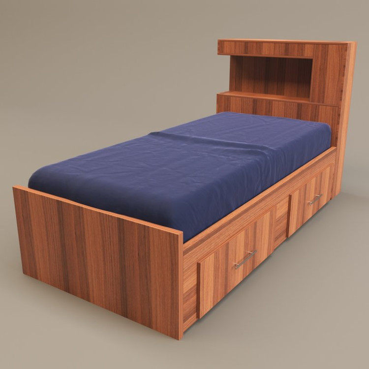 تخت خواب یک نفره مدل FH302 سایز 220x96 سانتی متر