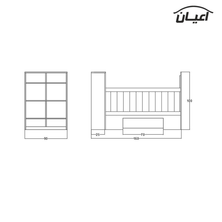 تختخواب کودک مدل FH340