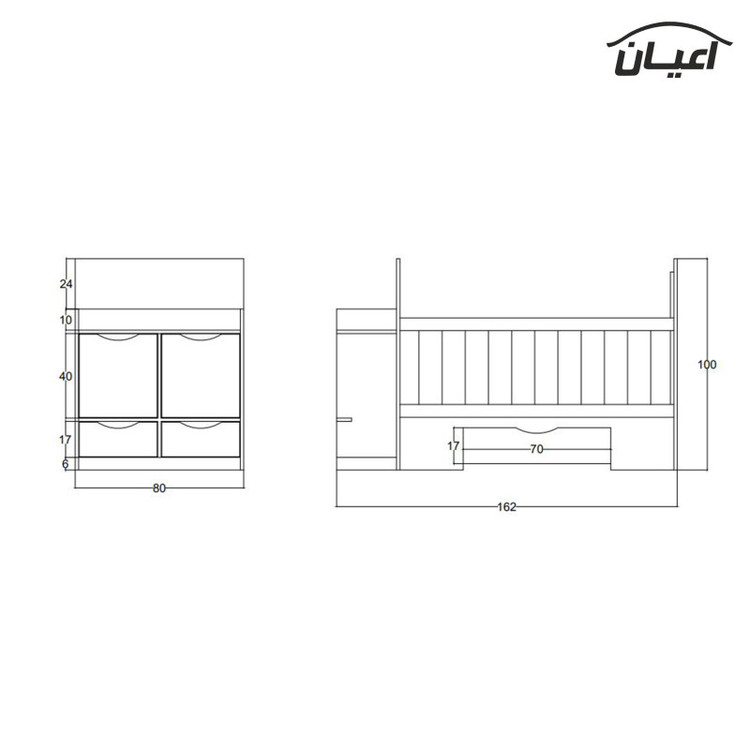تختخواب کودک مدل FH368