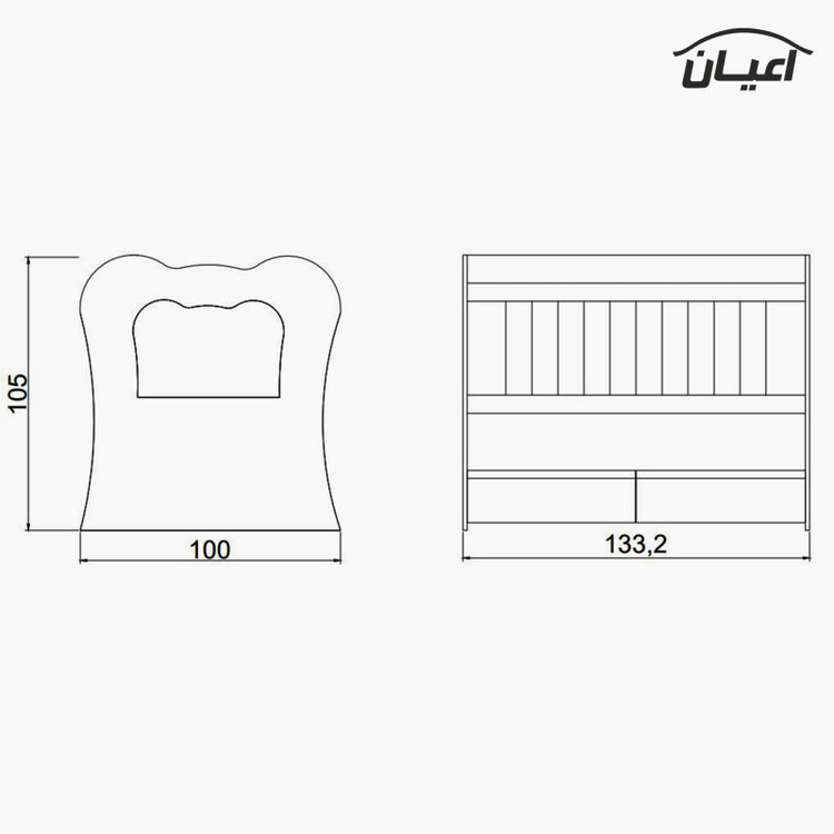 تختخواب کودک مدل FH405