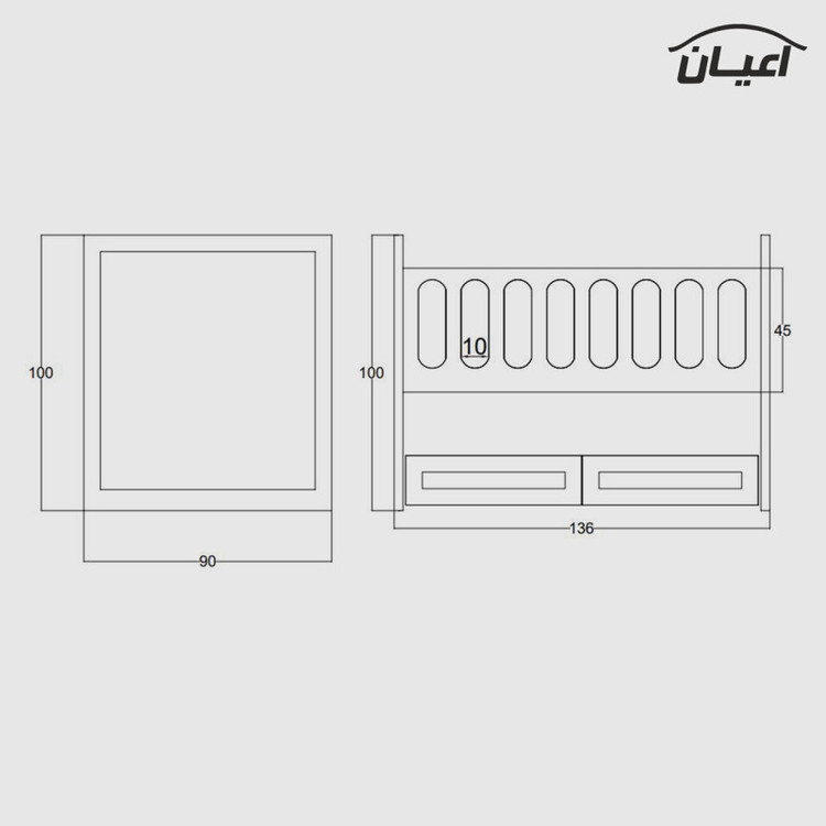 تختخواب کودک مدل FH397