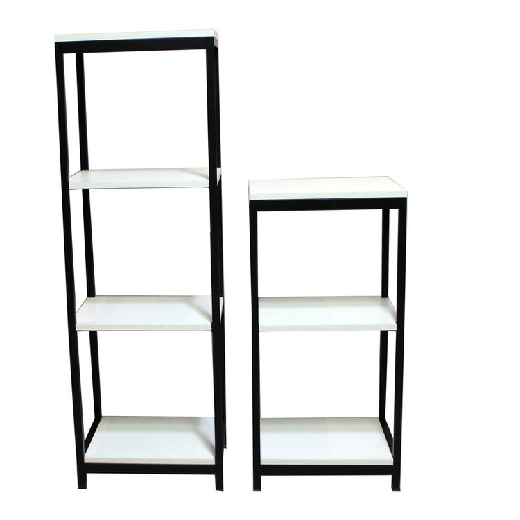 کتابخانه مدل چوبی فلزی IKE432 مجموعه 2 عددی