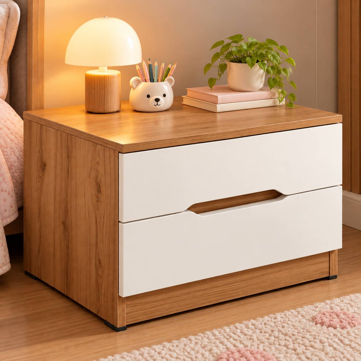 میز پاتختی مدل لوکا کد SP-2K-SG-1